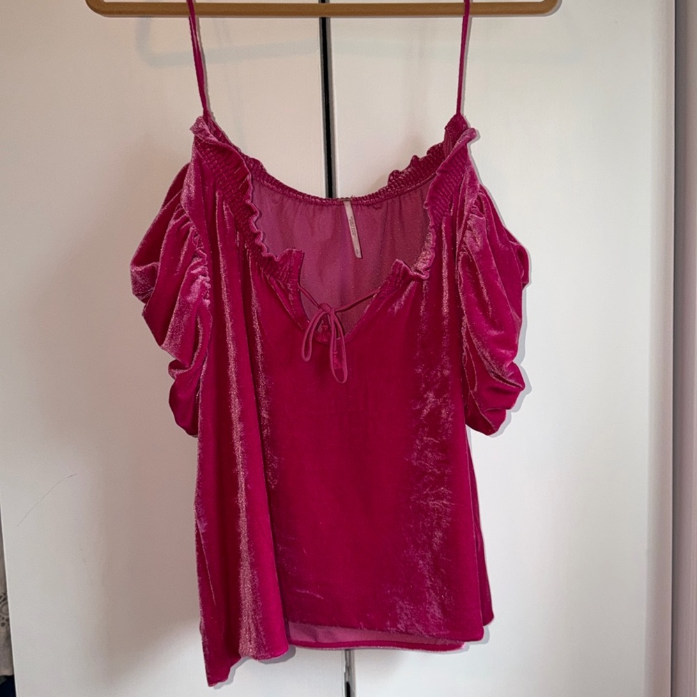 free people terese velvet top